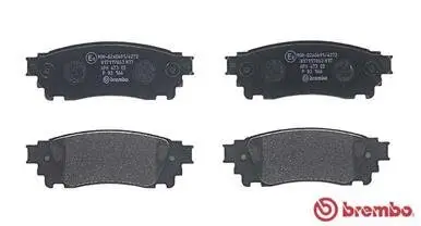 Bremsbelagsatz, Scheibenbremse Hinterachse BREMBO P 83 166 Bild Bremsbelagsatz, Scheibenbremse Hinterachse BREMBO P 83 166