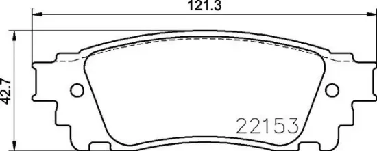 Bremsbelagsatz, Scheibenbremse Hinterachse BREMBO P 83 166 Bild Bremsbelagsatz, Scheibenbremse Hinterachse BREMBO P 83 166