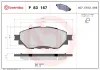Bremsbelagsatz, Scheibenbremse Vorderachse BREMBO P 83 167