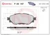 Bremsbelagsatz, Scheibenbremse Vorderachse BREMBO P 83 167 Bild Bremsbelagsatz, Scheibenbremse Vorderachse BREMBO P 83 167