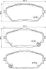 Bremsbelagsatz, Scheibenbremse Vorderachse BREMBO P 83 171 Bild Bremsbelagsatz, Scheibenbremse Vorderachse BREMBO P 83 171