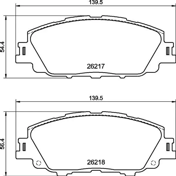 Bremsbelagsatz, Scheibenbremse BREMBO P 83 175