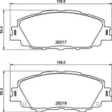 Bremsbelagsatz, Scheibenbremse BREMBO P 83 175