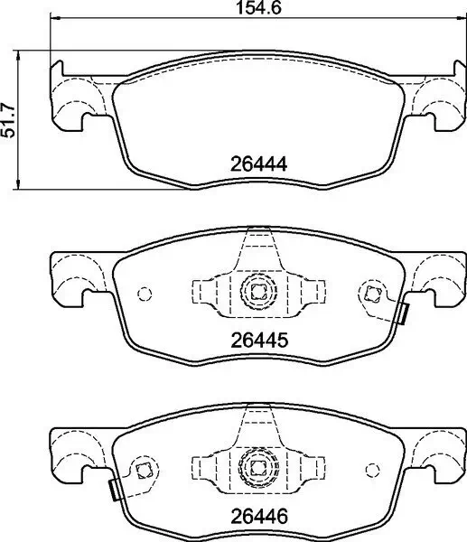 Bremsbelagsatz, Scheibenbremse BREMBO P 83 185