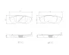 Bremsbelagsatz, Scheibenbremse Hinterachse BREMBO P 83 201 Bild Bremsbelagsatz, Scheibenbremse Hinterachse BREMBO P 83 201