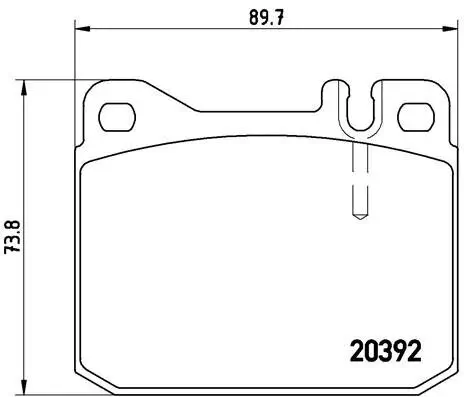 Bremsbelagsatz, Scheibenbremse BREMBO P 85 007