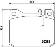 Bremsbelagsatz, Scheibenbremse BREMBO P 85 007