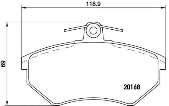 Bremsbelagsatz, Scheibenbremse BREMBO P 85 011 Bild Bremsbelagsatz, Scheibenbremse BREMBO P 85 011
