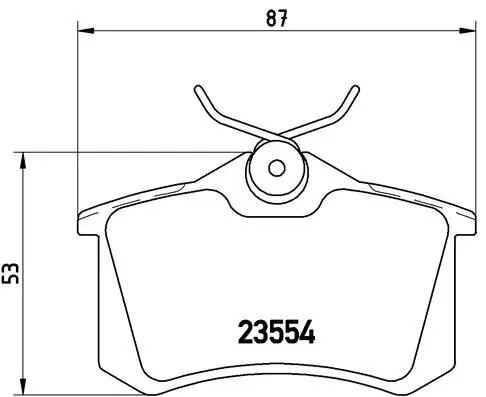 Bremsbelagsatz, Scheibenbremse BREMBO P 85 017 Bild Bremsbelagsatz, Scheibenbremse BREMBO P 85 017