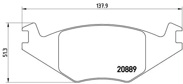 Bremsbelagsatz, Scheibenbremse Vorderachse BREMBO P 85 019