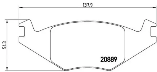 Bremsbelagsatz, Scheibenbremse Vorderachse BREMBO P 85 019 Bild Bremsbelagsatz, Scheibenbremse Vorderachse BREMBO P 85 019