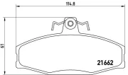 Bremsbelagsatz, Scheibenbremse BREMBO P 85 022