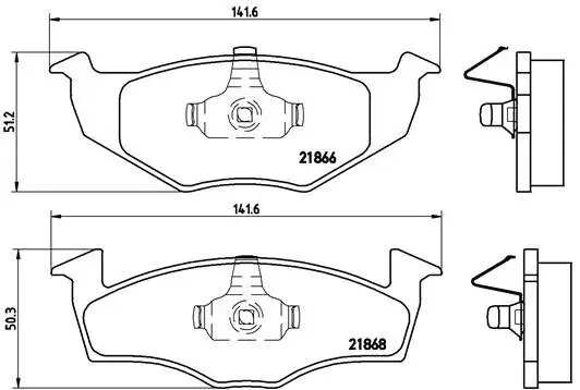 Bremsbelagsatz, Scheibenbremse BREMBO P 85 031