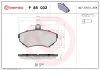 Bremsbelagsatz, Scheibenbremse Vorderachse BREMBO P 85 032 Bild Bremsbelagsatz, Scheibenbremse Vorderachse BREMBO P 85 032