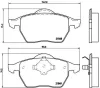 Bremsbelagsatz, Scheibenbremse Vorderachse BREMBO P 85 039