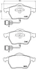 Bremsbelagsatz, Scheibenbremse Vorderachse BREMBO P 85 040 Bild Bremsbelagsatz, Scheibenbremse Vorderachse BREMBO P 85 040