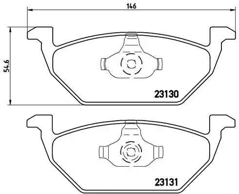 Bremsbelagsatz, Scheibenbremse BREMBO P 85 041