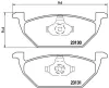 Bremsbelagsatz, Scheibenbremse BREMBO P 85 041 Bild Bremsbelagsatz, Scheibenbremse BREMBO P 85 041