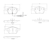 Bremsbelagsatz, Scheibenbremse Vorderachse BREMBO P 85 045X