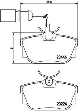 Bremsbelagsatz, Scheibenbremse BREMBO P 85 059 Bild Bremsbelagsatz, Scheibenbremse BREMBO P 85 059