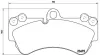 Bremsbelagsatz, Scheibenbremse Vorderachse BREMBO P 85 069 Bild Bremsbelagsatz, Scheibenbremse Vorderachse BREMBO P 85 069