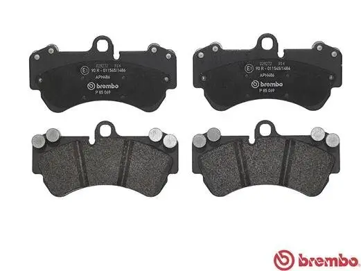 Bremsbelagsatz, Scheibenbremse Vorderachse BREMBO P 85 069 Bild Bremsbelagsatz, Scheibenbremse Vorderachse BREMBO P 85 069