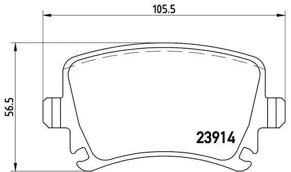 Bremsbelagsatz, Scheibenbremse BREMBO P 85 073