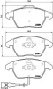 Bremsbelagsatz, Scheibenbremse Vorderachse BREMBO P 85 075X Bild Bremsbelagsatz, Scheibenbremse Vorderachse BREMBO P 85 075X