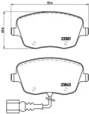 Bremsbelagsatz, Scheibenbremse BREMBO P 85 077