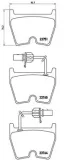 Bremsbelagsatz, Scheibenbremse BREMBO P 85 078