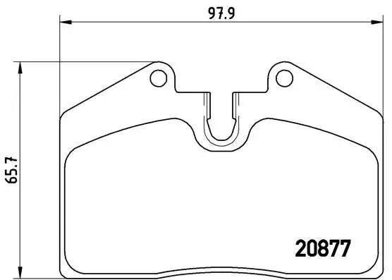 Bremsbelagsatz, Scheibenbremse BREMBO P 85 094