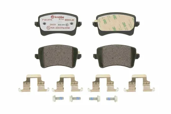 Bremsbelagsatz, Scheibenbremse Hinterachse BREMBO P 85 099X Bild Bremsbelagsatz, Scheibenbremse Hinterachse BREMBO P 85 099X
