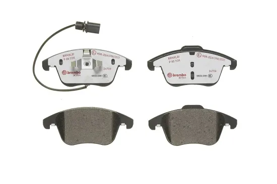 Bremsbelagsatz, Scheibenbremse Vorderachse BREMBO P 85 113X Bild Bremsbelagsatz, Scheibenbremse Vorderachse BREMBO P 85 113X
