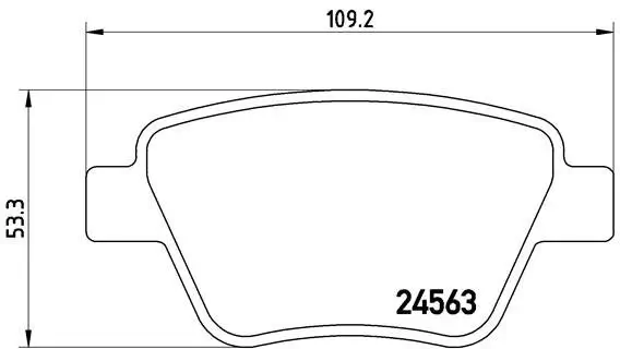 Bremsbelagsatz, Scheibenbremse BREMBO P 85 114X