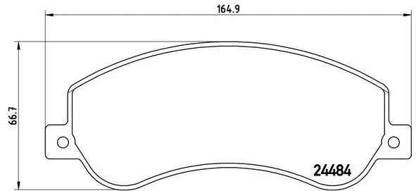 Bremsbelagsatz, Scheibenbremse Vorderachse BREMBO P 85 115