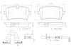 Bremsbelagsatz, Scheibenbremse Hinterachse BREMBO P85120NX Bild Bremsbelagsatz, Scheibenbremse Hinterachse BREMBO P85120NX