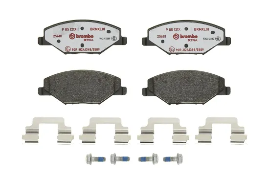 Bremsbelagsatz, Scheibenbremse BREMBO P 85 121X Bild Bremsbelagsatz, Scheibenbremse BREMBO P 85 121X