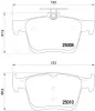 Bremsbelagsatz, Scheibenbremse Hinterachse BREMBO P 85 125E