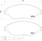 Bremsbelagsatz, Scheibenbremse BREMBO P 85 131