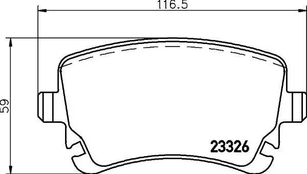 Bremsbelagsatz, Scheibenbremse BREMBO P 85 143