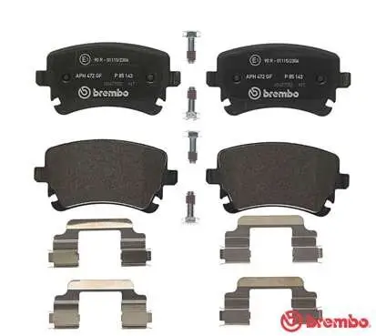 Bremsbelagsatz, Scheibenbremse BREMBO P 85 143 Bild Bremsbelagsatz, Scheibenbremse BREMBO P 85 143