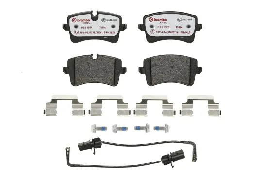 Bremsbelagsatz, Scheibenbremse Hinterachse BREMBO P 85 150X Bild Bremsbelagsatz, Scheibenbremse Hinterachse BREMBO P 85 150X