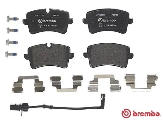 Bremsbelagsatz, Scheibenbremse Hinterachse BREMBO P 85 150 Bild Bremsbelagsatz, Scheibenbremse Hinterachse BREMBO P 85 150