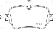 Bremsbelagsatz, Scheibenbremse BREMBO P 85 161