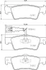 Bremsbelagsatz, Scheibenbremse Hinterachse BREMBO P 85 163