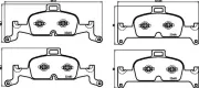 Bremsbelagsatz, Scheibenbremse BREMBO P 85 164