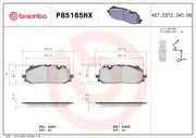Bremsbelagsatz, Scheibenbremse BREMBO P85165NX