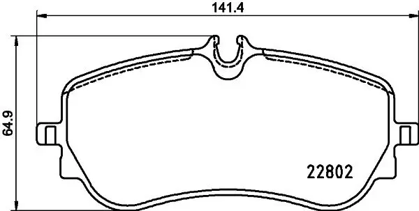 Bremsbelagsatz, Scheibenbremse BREMBO P 85 172