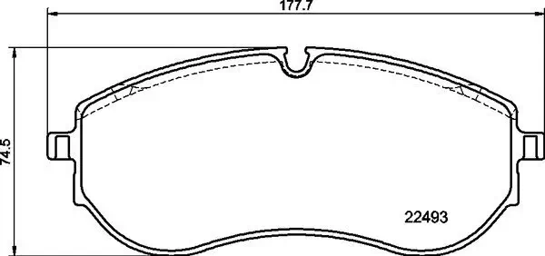 Bremsbelagsatz, Scheibenbremse BREMBO P 85 179