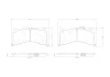 Bremsbelagsatz, Scheibenbremse Vorderachse BREMBO P 85 183